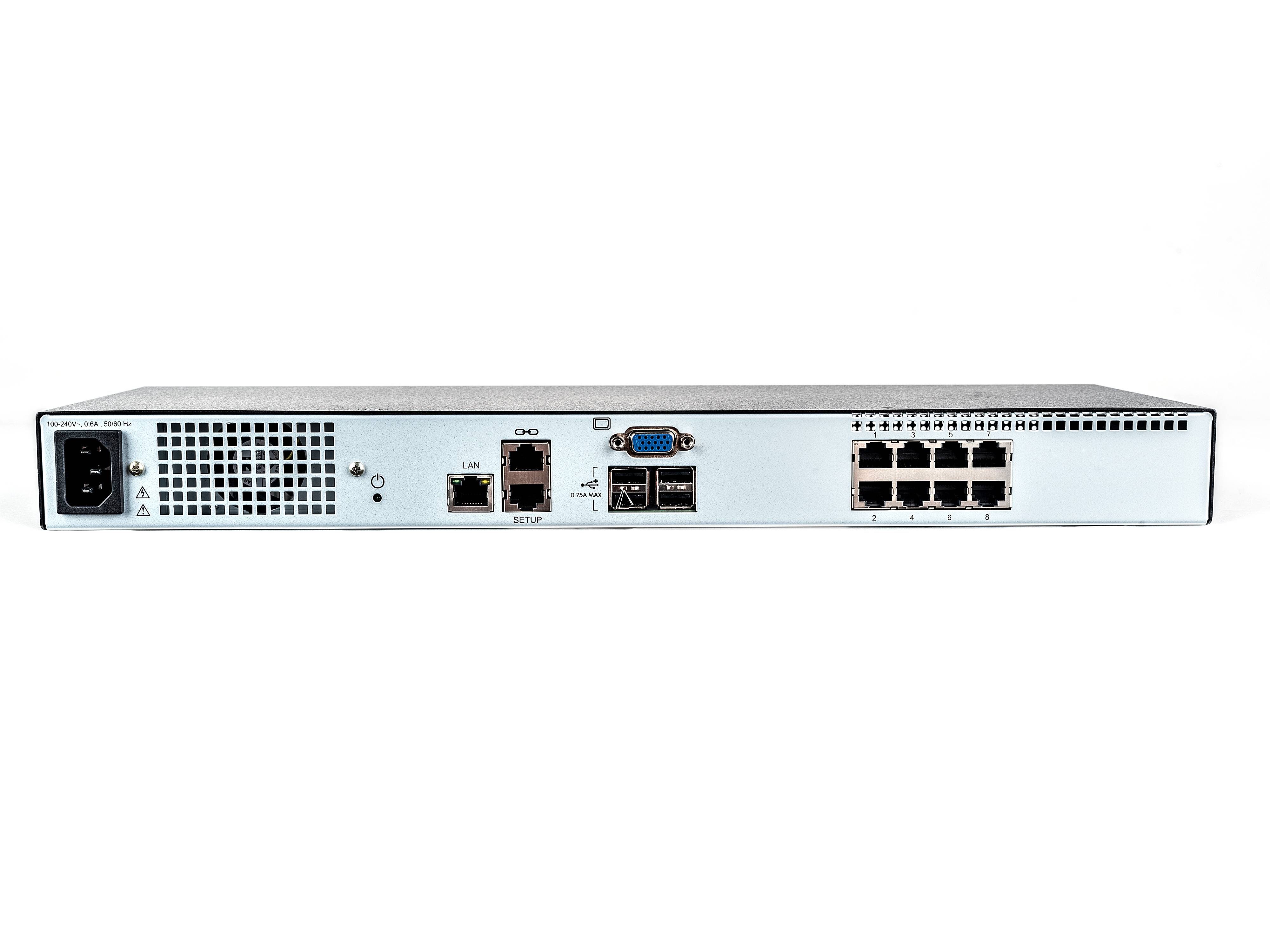 Rca Informatique - image du produit : 1X8 CAT5 DIGITAL KVM SWITCH IN