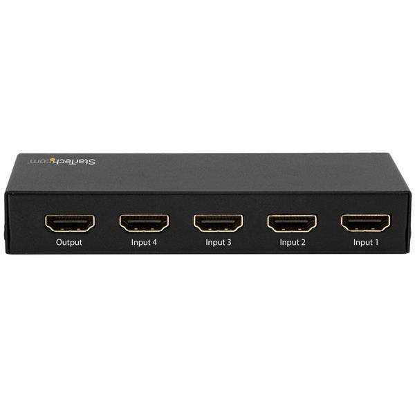 Rca Informatique - image du produit : 4X1 HDMI VIDEO SWITCH - 4K60 4-PORT HDMI SWITCHER - 4K 60 HZ