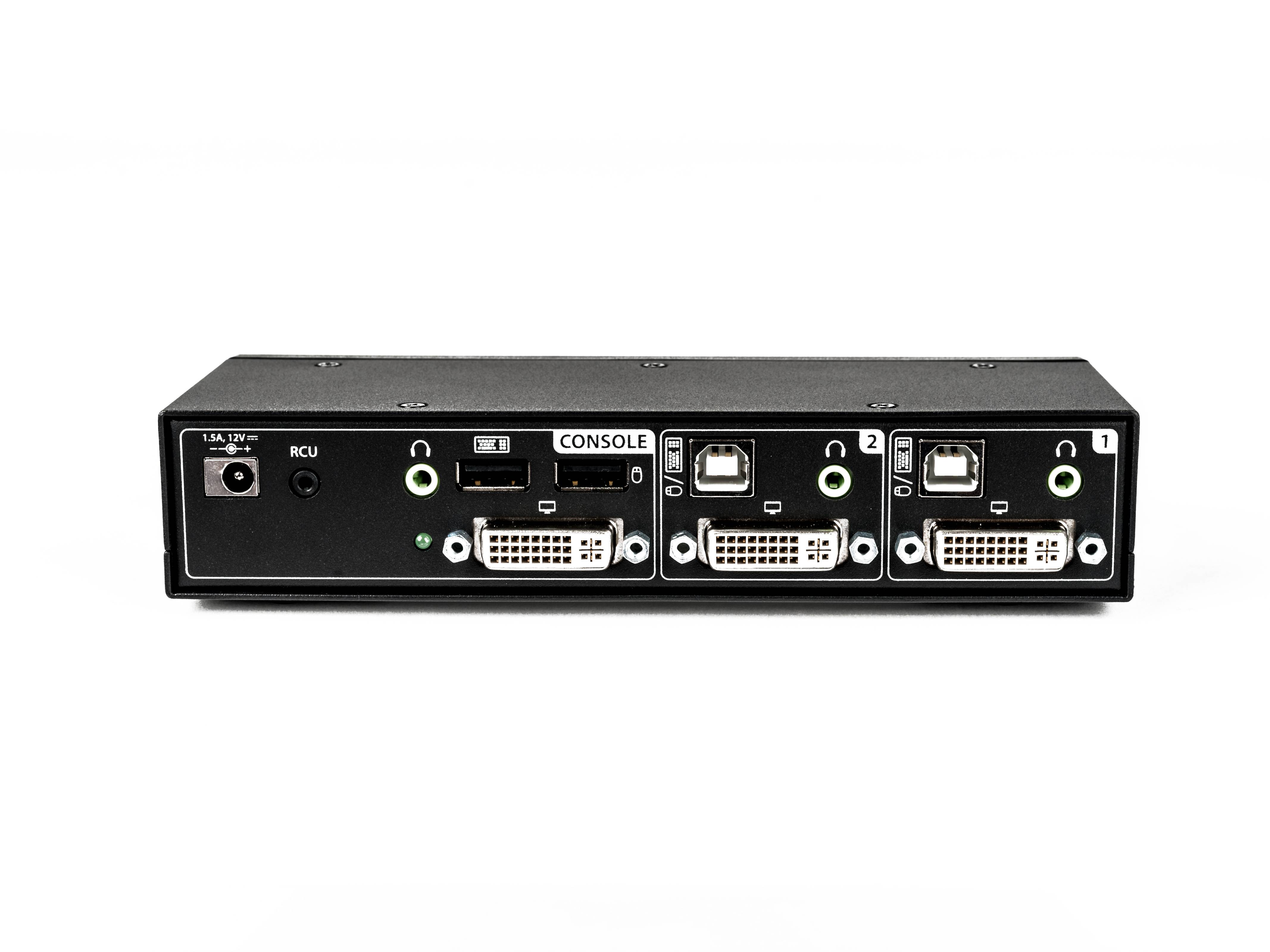 Rca Informatique - image du produit : 2-PORT SECURE DESKTOP KVM DVI-I DUAL-LINK USB 2.0 PER PORT AUDIO