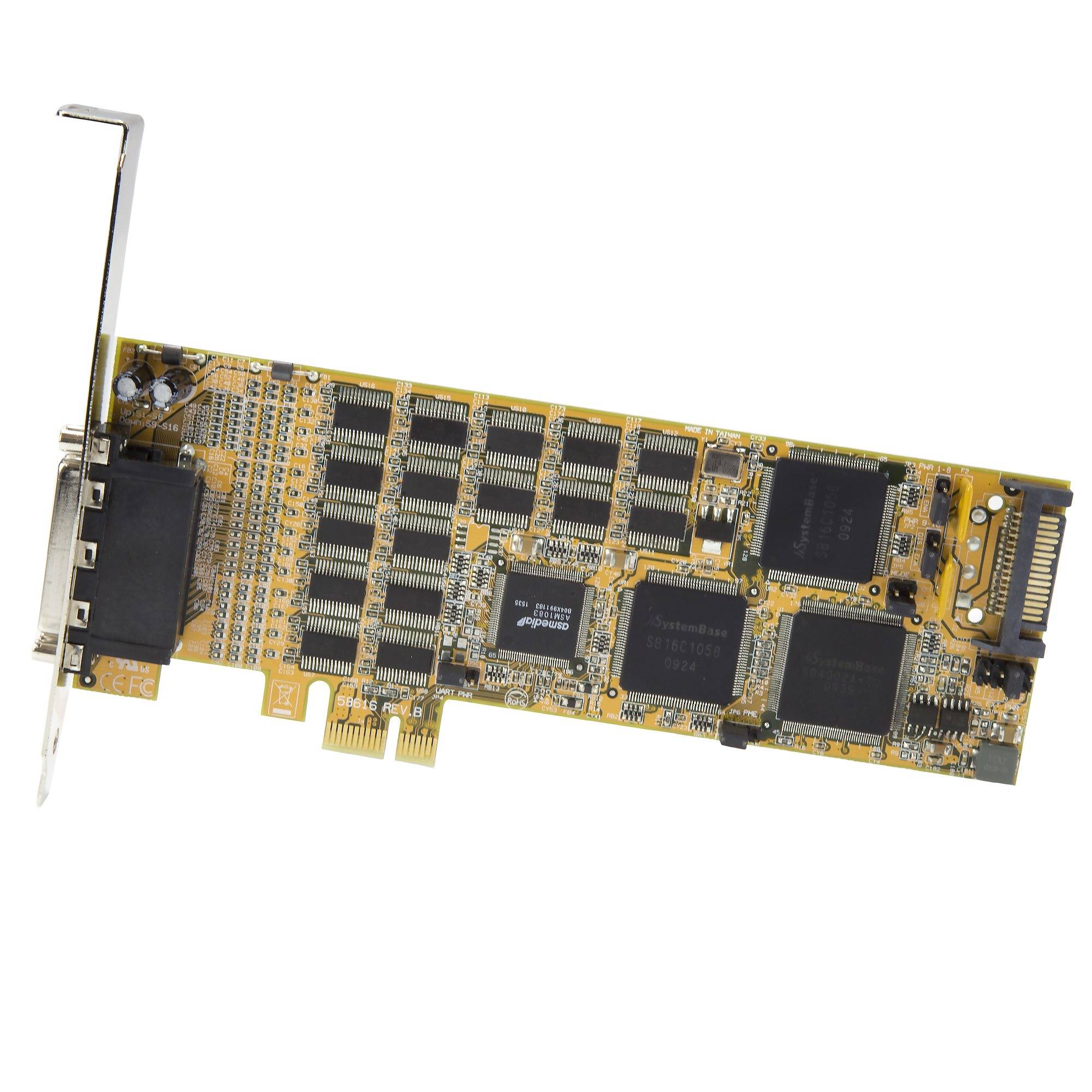 Rca Informatique - image du produit : CARTE PCI EXPRESS A 16 PORTS SERIE DB9 RS232