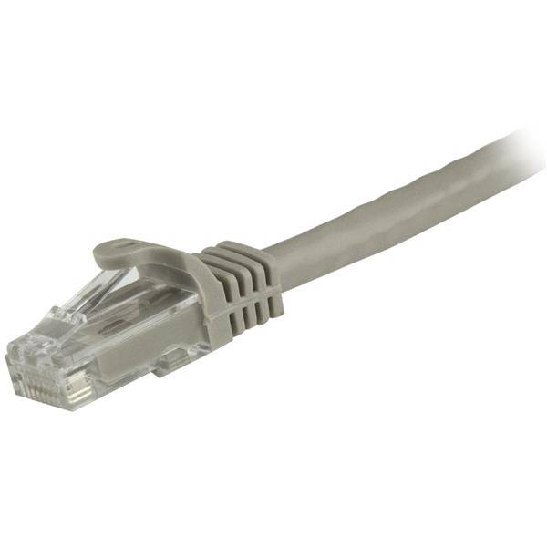 Rca Informatique - image du produit : 1.5 M CAT6 CABLE GREY SNAGLESS - 24 AWG COPPER WIRE