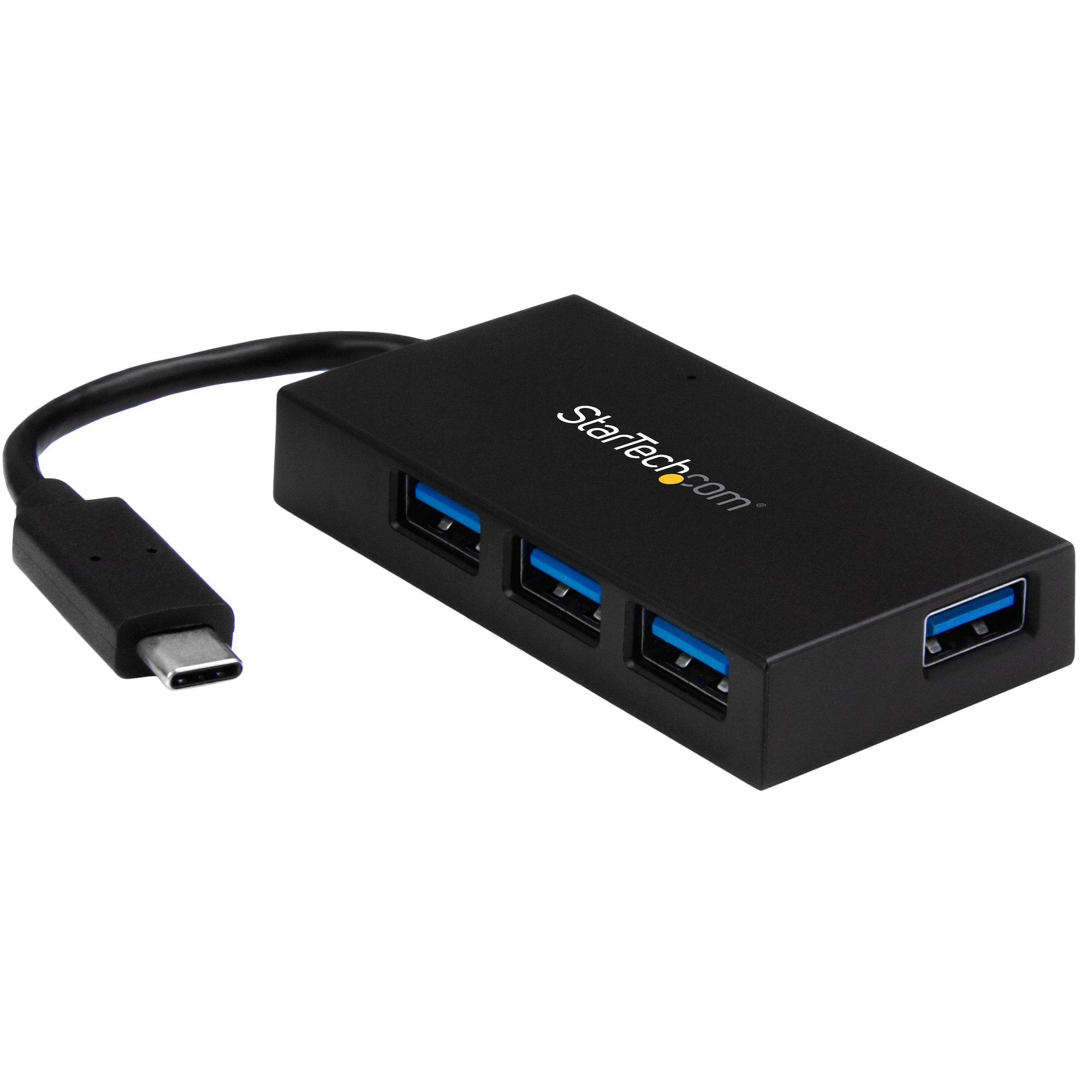 Rca Informatique - Image du produit : HUB USB 3.0 A 4 PORTS AVEC ALIMENTATION - USB-C VERS USB-A