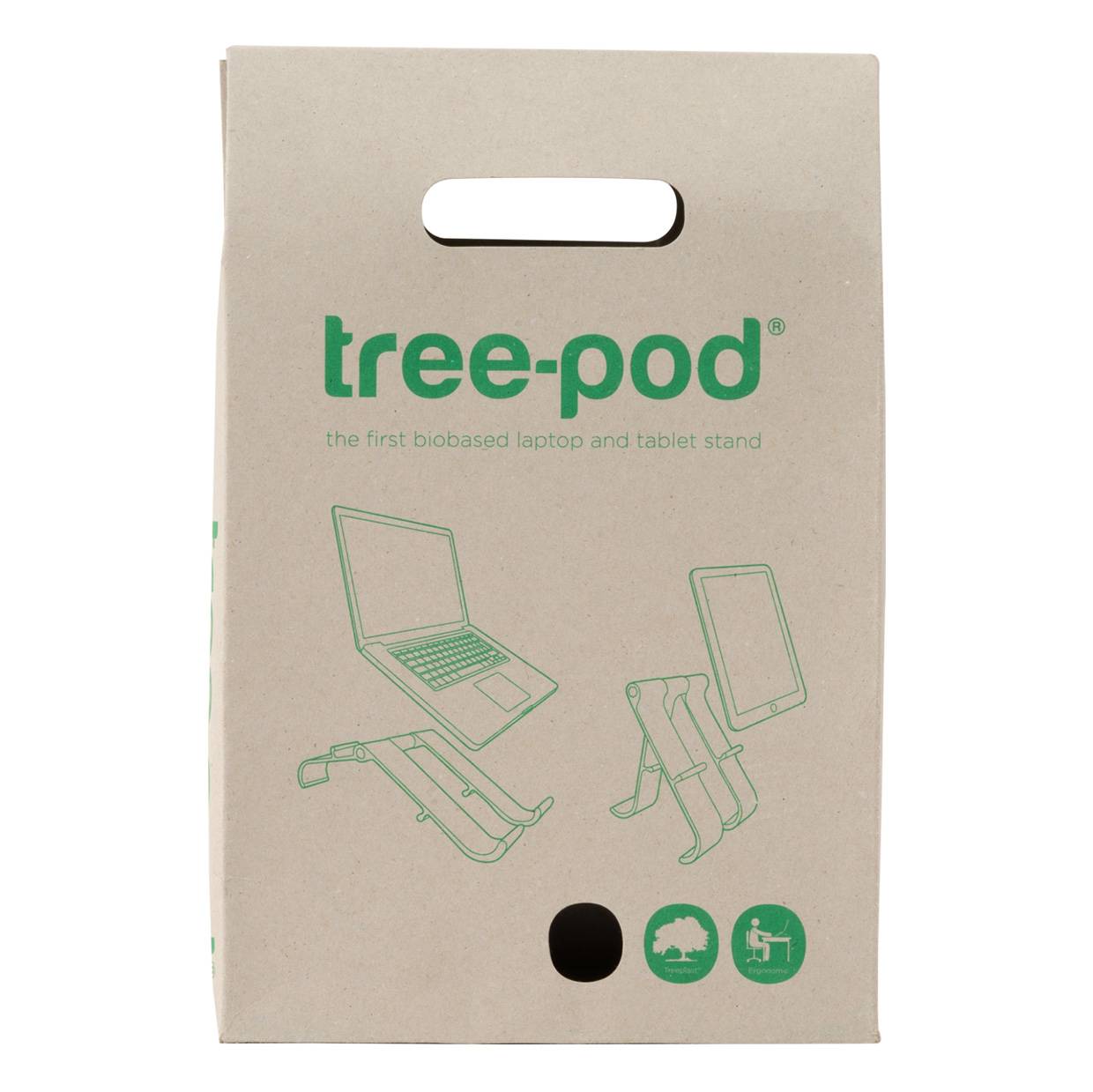 Rca Informatique - image du produit : R-GO TREEPOD BIO-BASED MULTI STAND-ADJUSTABLE/WHITE