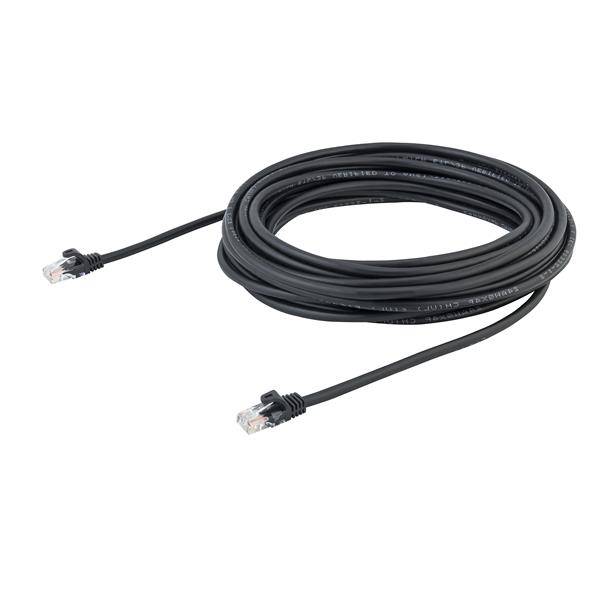 Rca Informatique - image du produit : 10M BLACK CAT5E CABLE SNAGLESS ETHERNET CABLE - UTP