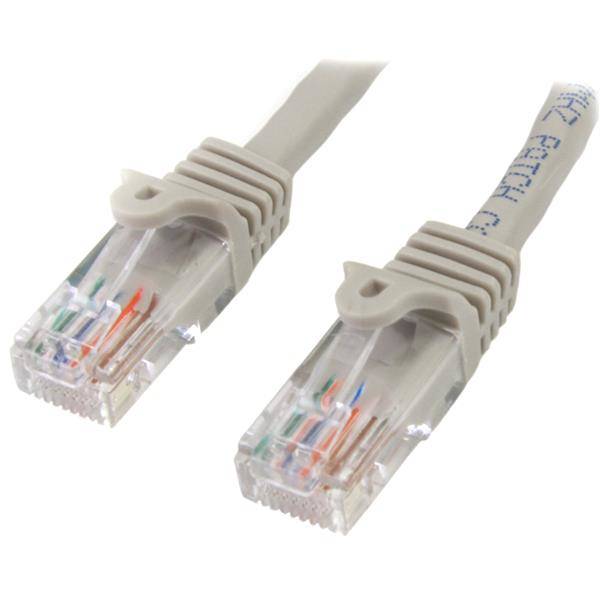 Rca Informatique - Image du produit : 10M GRAY CAT5E CABLE SNAGLESS ETHERNET CABLE - UTP