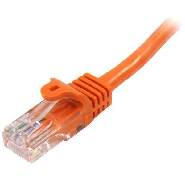 Rca Informatique - image du produit : 10M ORANGE CAT5E CABLE SNAGLESS ETHERNET CABLE - UTP