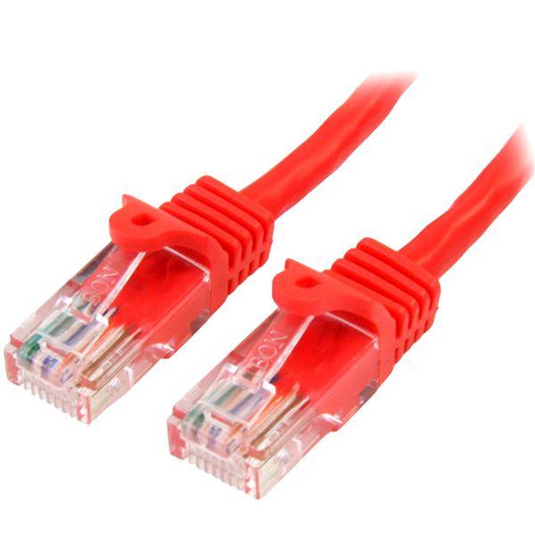 Rca Informatique - Image du produit : 10M RED CAT5E CABLE SNAGLESS ETHERNET CABLE - UTP