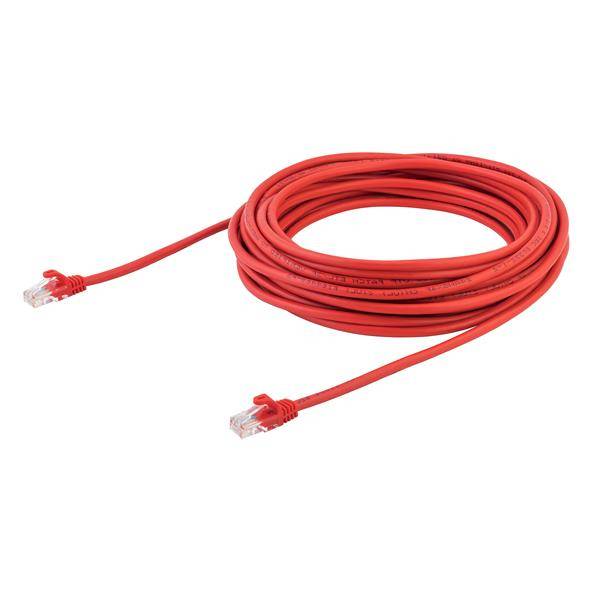 Rca Informatique - image du produit : 10M RED CAT5E CABLE SNAGLESS ETHERNET CABLE - UTP