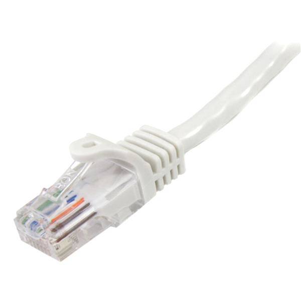 Rca Informatique - image du produit : 7M WHITE CAT5E CABLE SNAGLESS ETHERNET CABLE - UTP