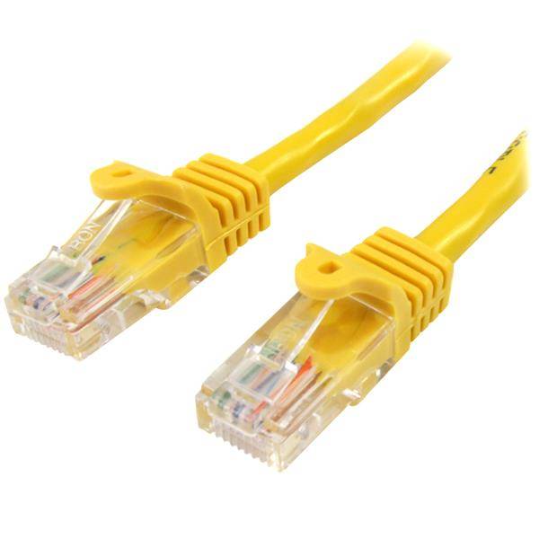 Rca Informatique - image du produit : 7M YELLOW CAT5E CABLE SNAGLESS ETHERNET CABLE - UTP