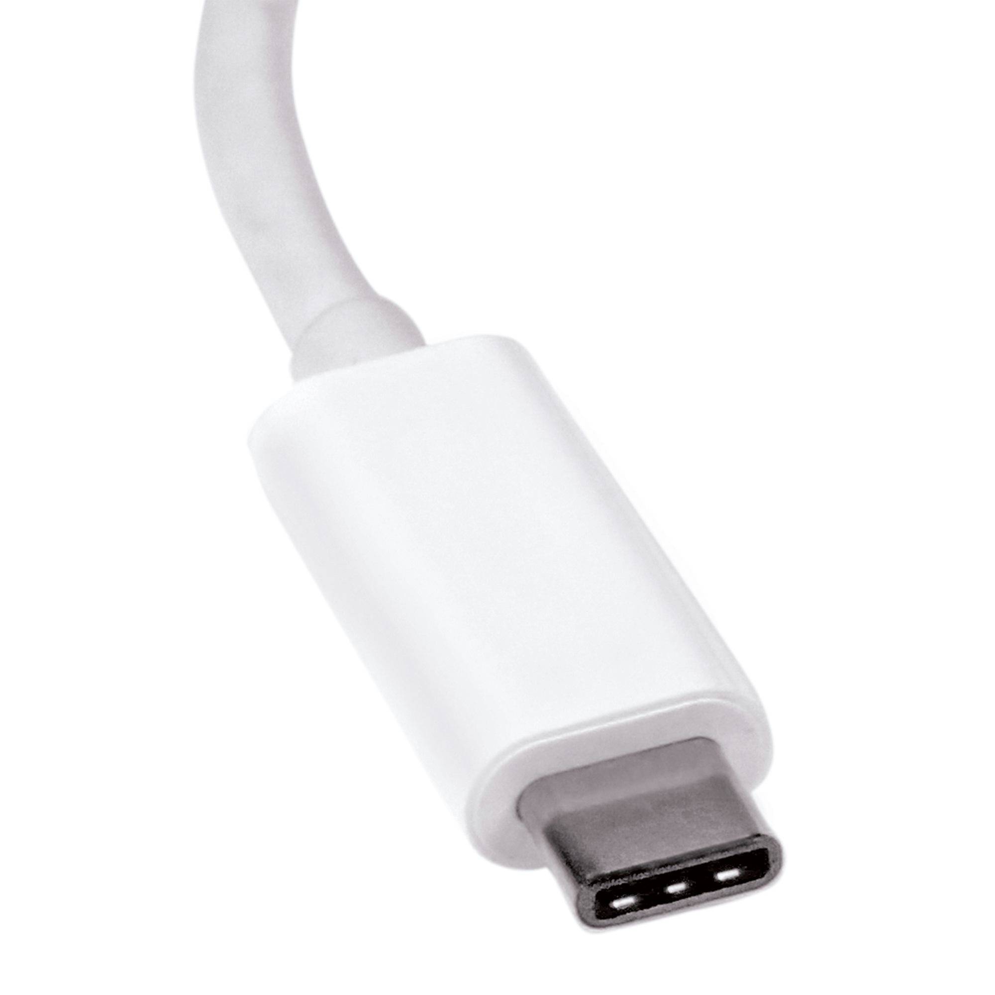 Rca Informatique - image du produit : ADAPTATEUR VIDEO USB-C VERS DISPLAYPORT - 4K 60 HZ - BLANC