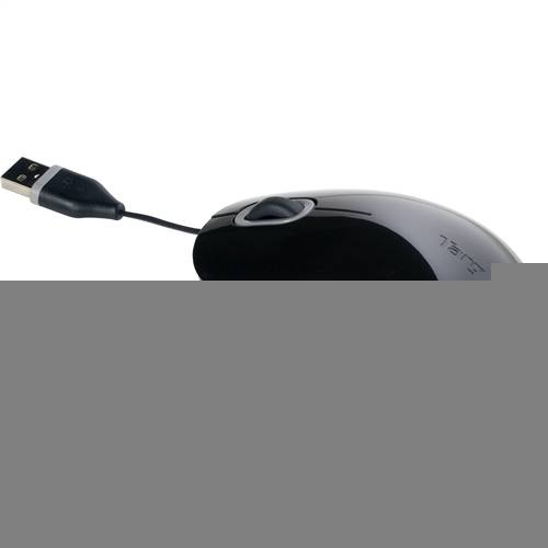 Rca Informatique - image du produit : CORD-STORING MOUSE BLACK/GREY