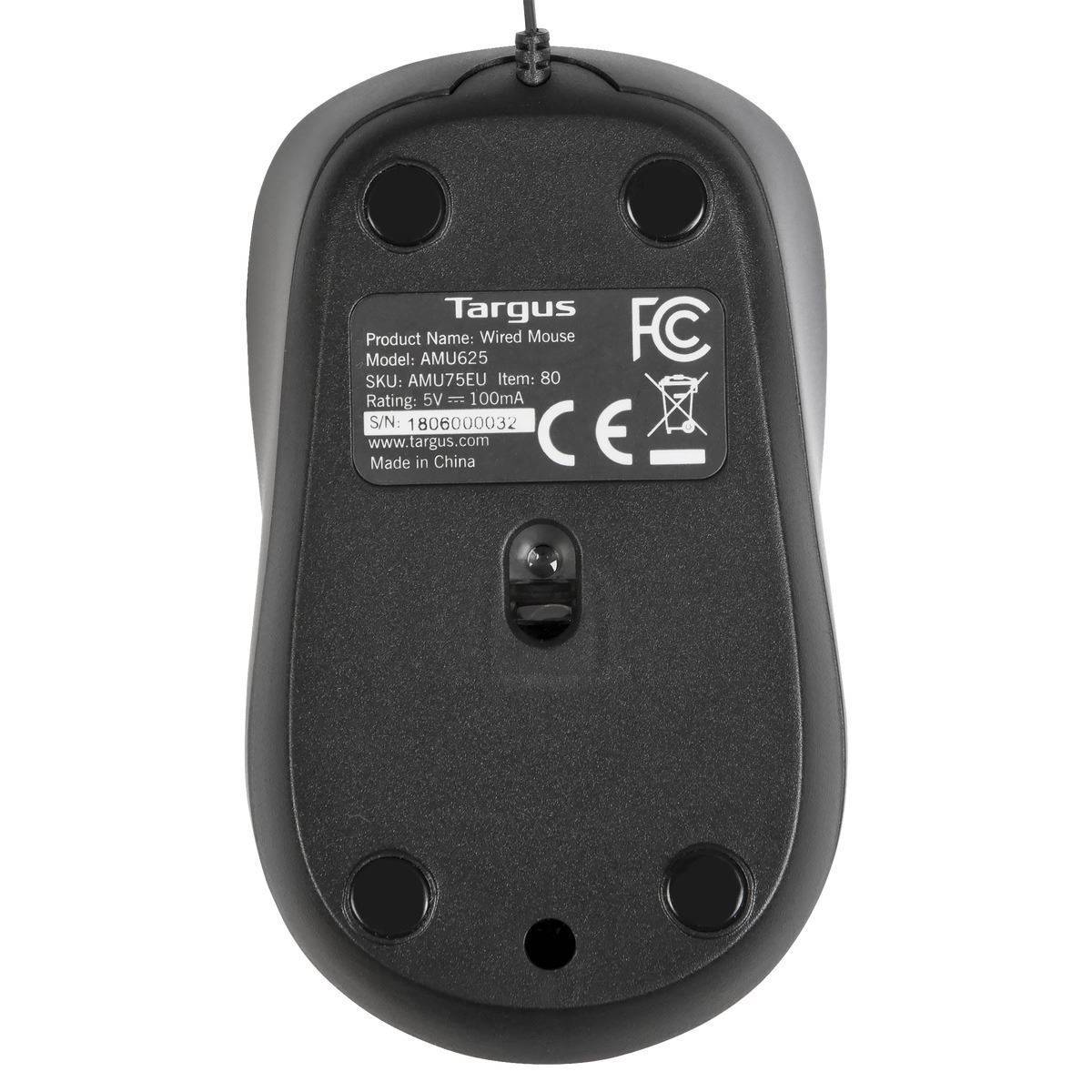 Rca Informatique - image du produit : COMPACT OPTICAL MOUSE BLACK/GREY