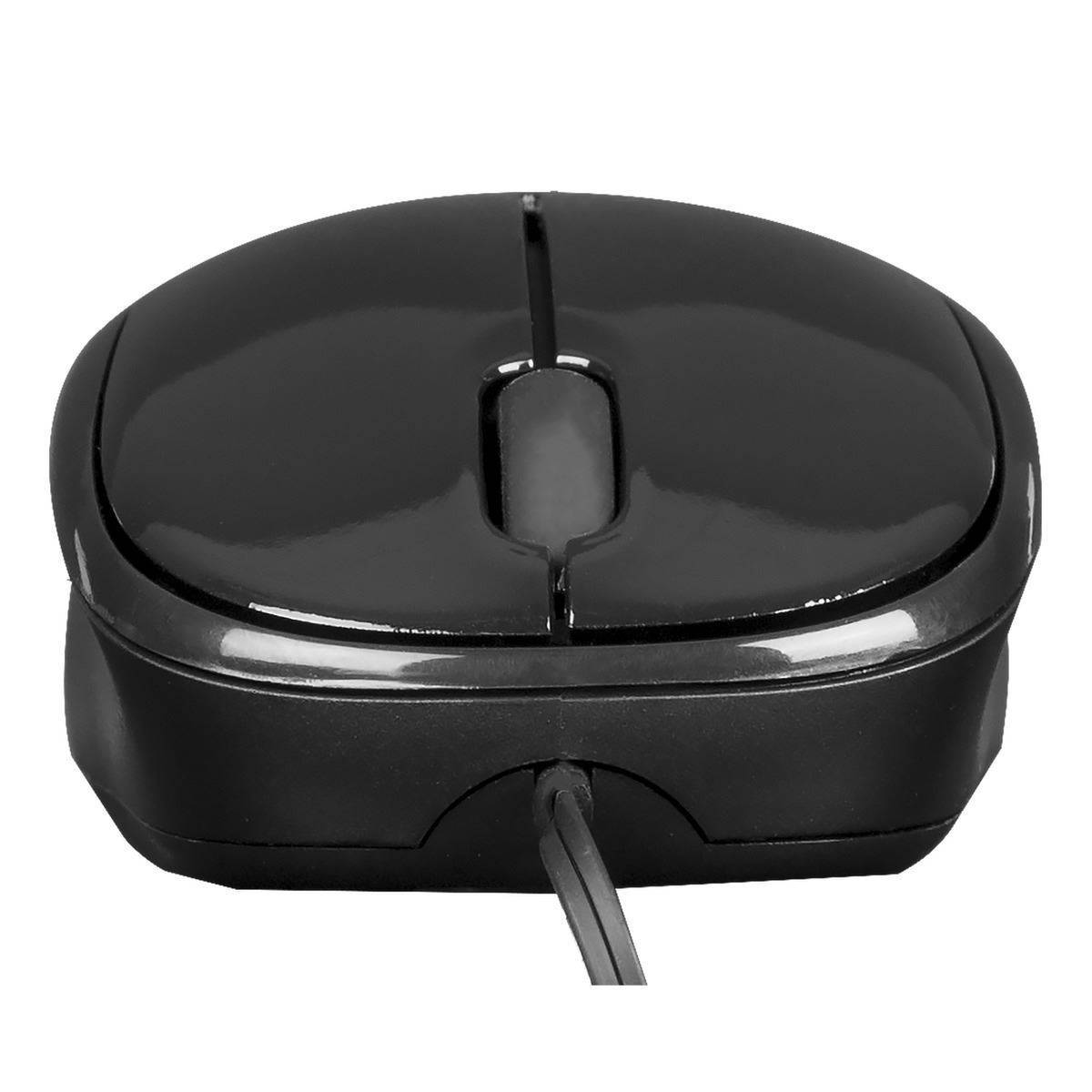 Rca Informatique - image du produit : COMPACT OPTICAL MOUSE BLACK/GREY