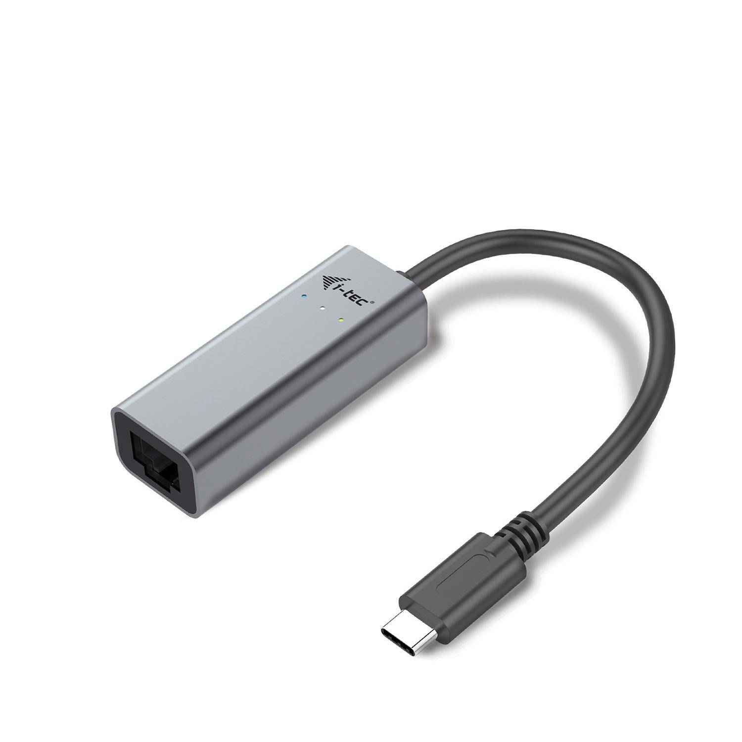 Rca Informatique - Image du produit : I-TEC USB-C METAL GLAN ADAPTER USB-C TO RJ-45/ UP TO 1 GBPS