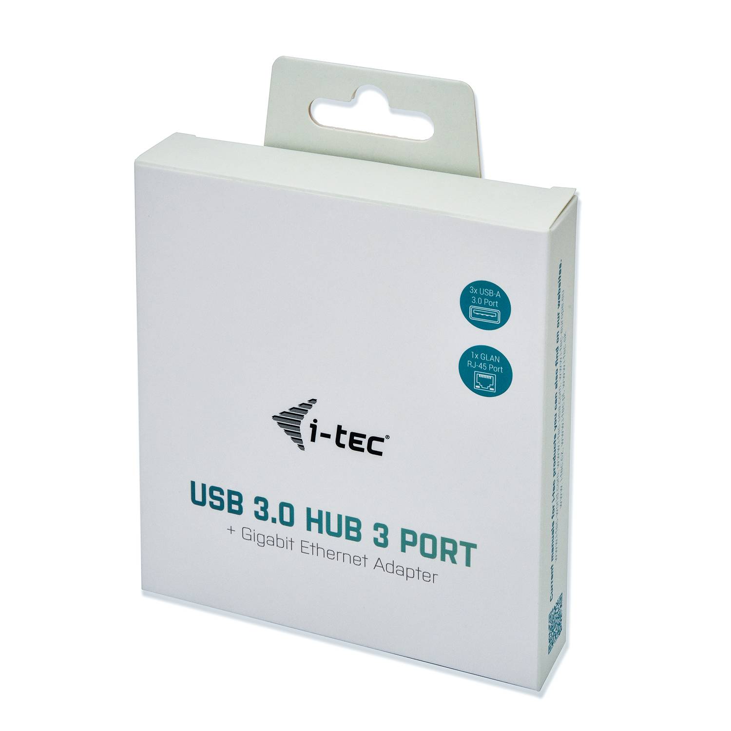 Rca Informatique - image du produit : I-TEC USB 3.0 METAL HUB + GLAN METAL 3-PORT HUB WITH GLAN ADAP.