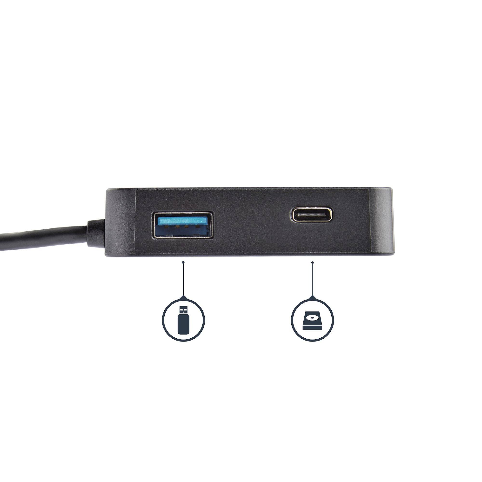 Rca Informatique - image du produit : USB-C MULTIPORT ADAPTER - WITH 4K HDMI GBE USB-C USB-A PORTS