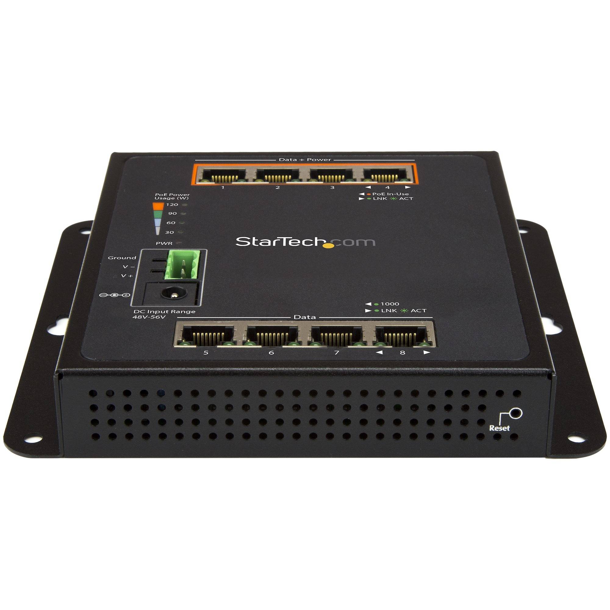 Rca Informatique - image du produit : 8-PORT (4X POE +) GBE SWITCH L2 MANAGED SWITCH - WALL MOUNT