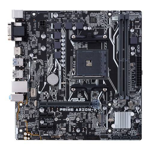 Rca Informatique - image du produit : PRIME A320M-K AM4 A320 MATX SND+GLN+U3+M2 SATA 6GB/S DDR4