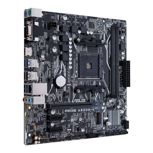 Rca Informatique - image du produit : PRIME A320M-K AM4 A320 MATX SND+GLN+U3+M2 SATA 6GB/S DDR4