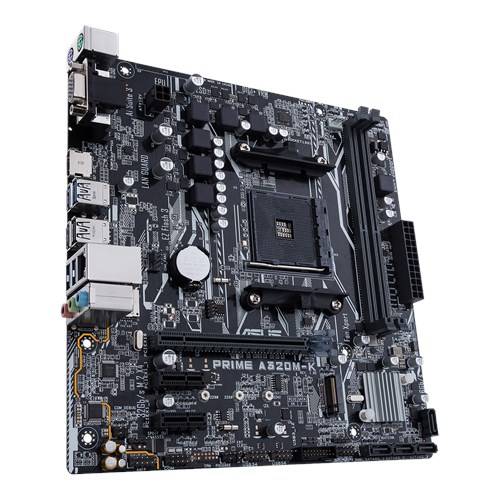 Rca Informatique - image du produit : PRIME A320M-K AM4 A320 MATX SND+GLN+U3+M2 SATA 6GB/S DDR4