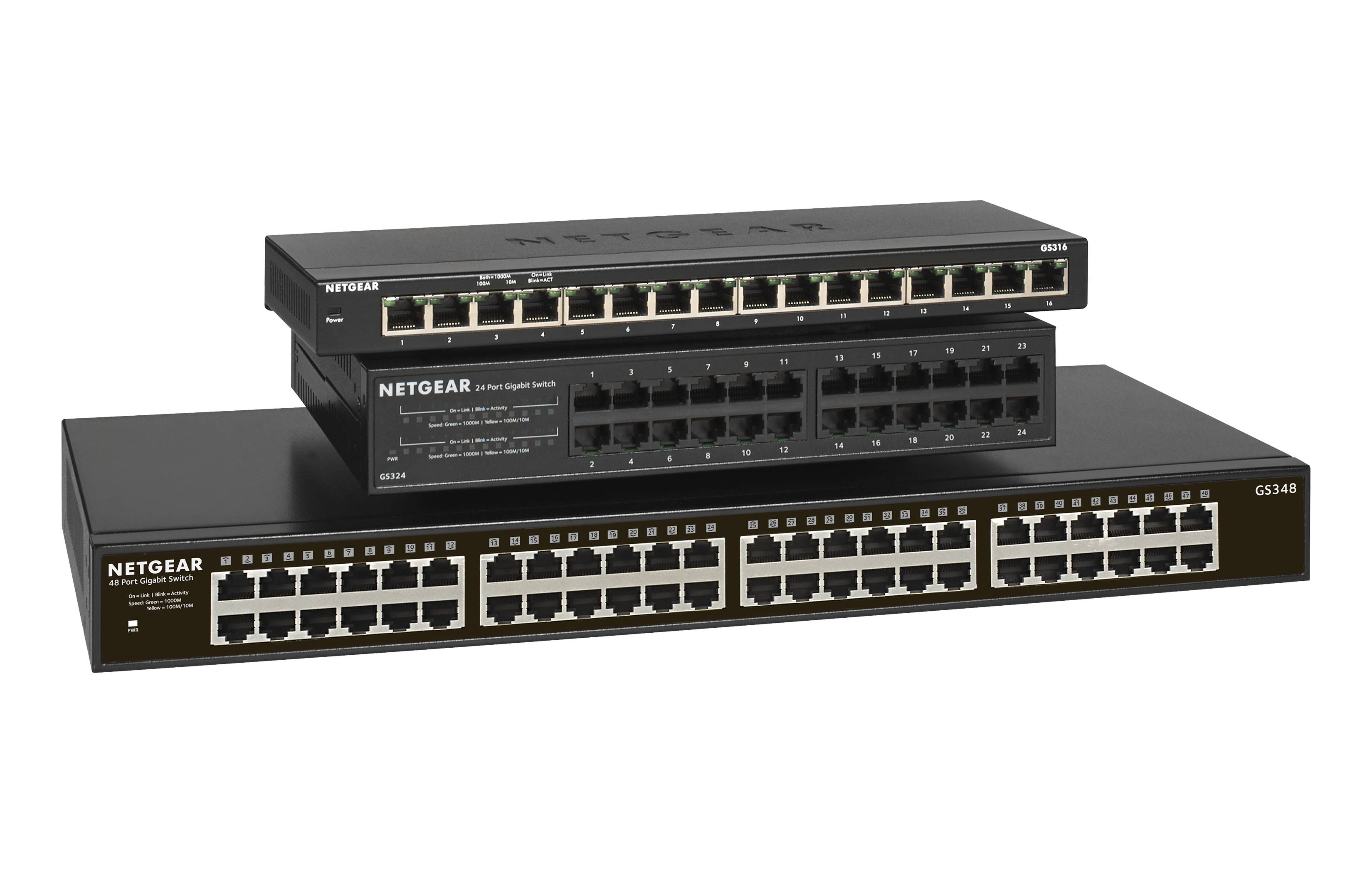 Rca Informatique - image du produit : 48-PORT GB UNMANAGED SWITCH FANLESS