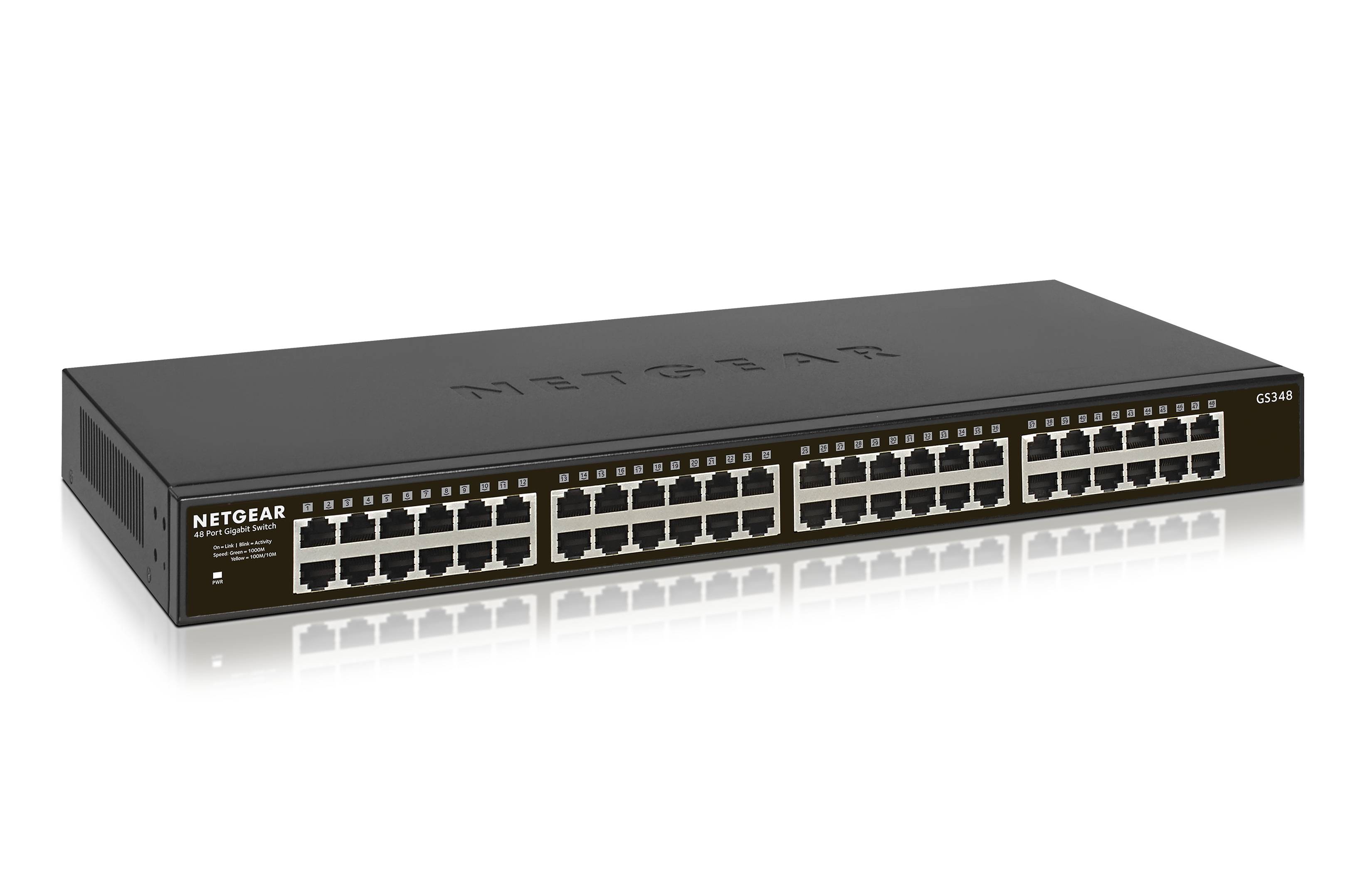 Rca Informatique - image du produit : 48-PORT GB UNMANAGED SWITCH FANLESS