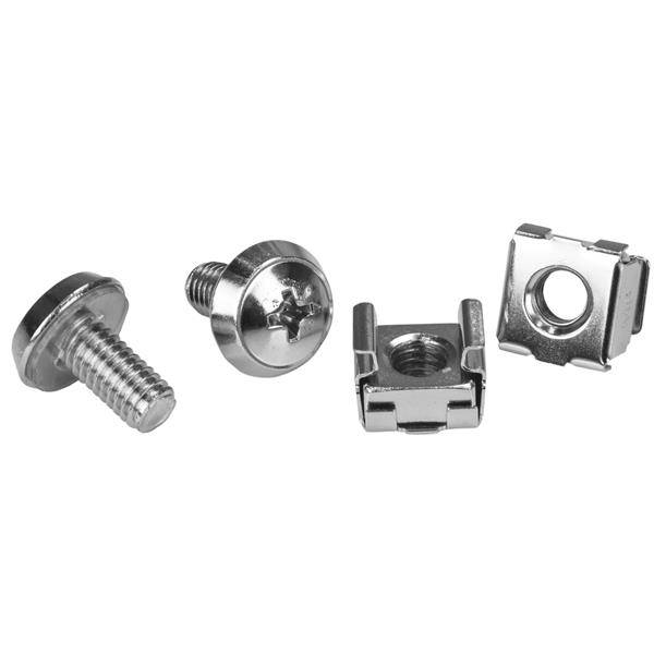 Rca Informatique - Image du produit : M6 CAGE NUTS AND M6 RACK SCREWS 20 PACK OF M6 SCREWS + M6 NUTS