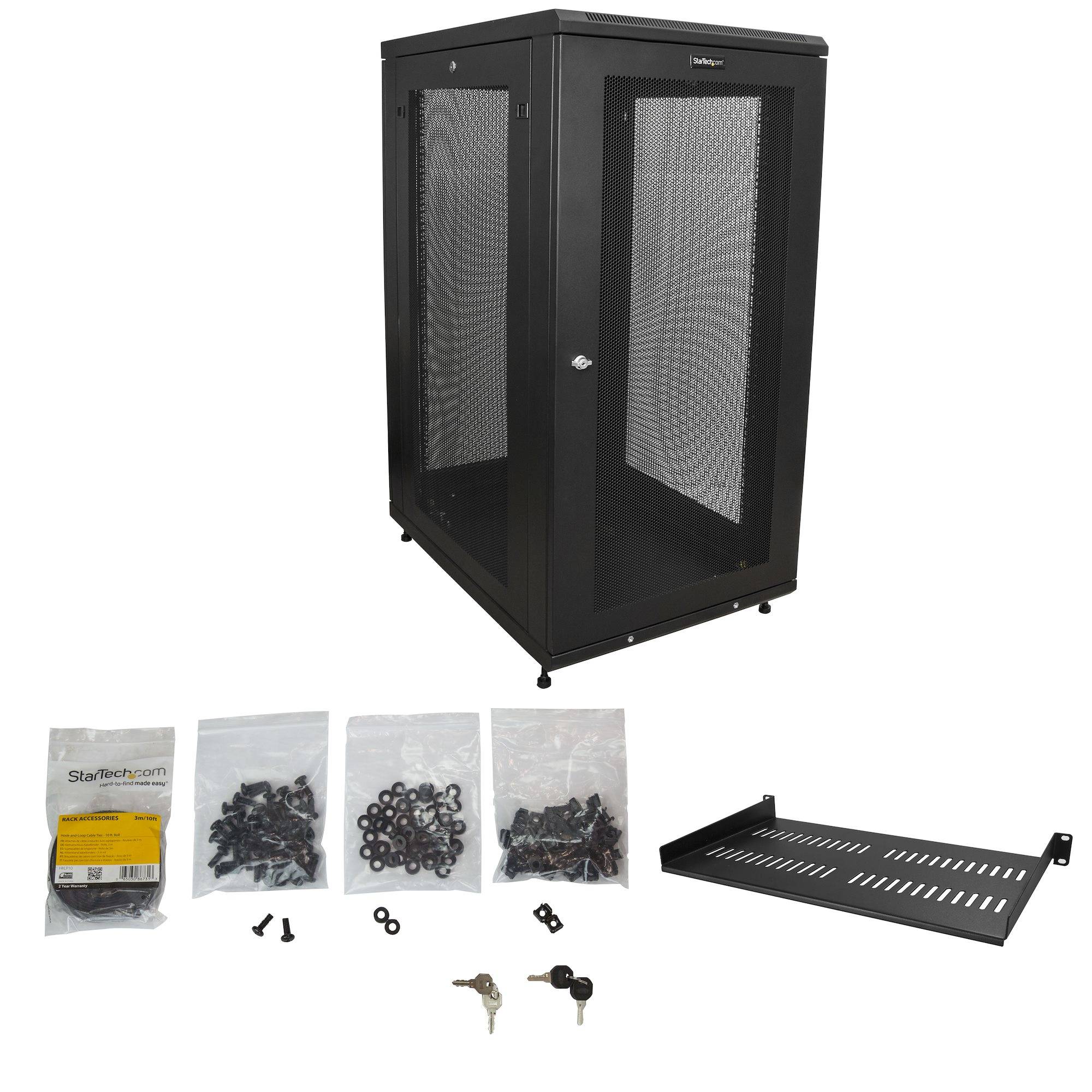 Rca Informatique - image du produit : 24U SERVER CABINET OR NETWORK CABINET - SERVER RACK ENCLOSURE