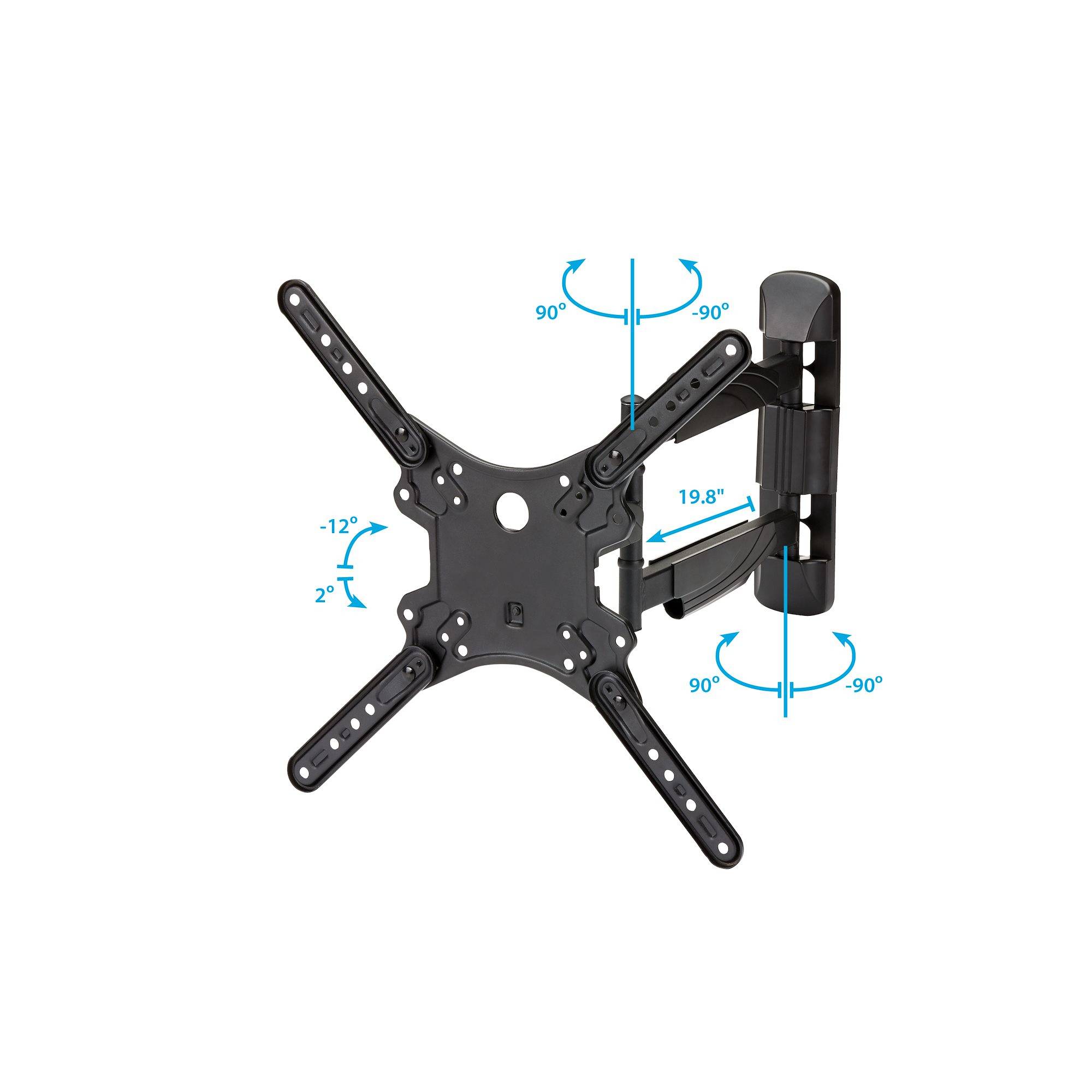 Rca Informatique - image du produit : FULL MOTION TV WALL MOUNT - FOR VESA MOUNT TVS 2IN TO 5IN-STEEL