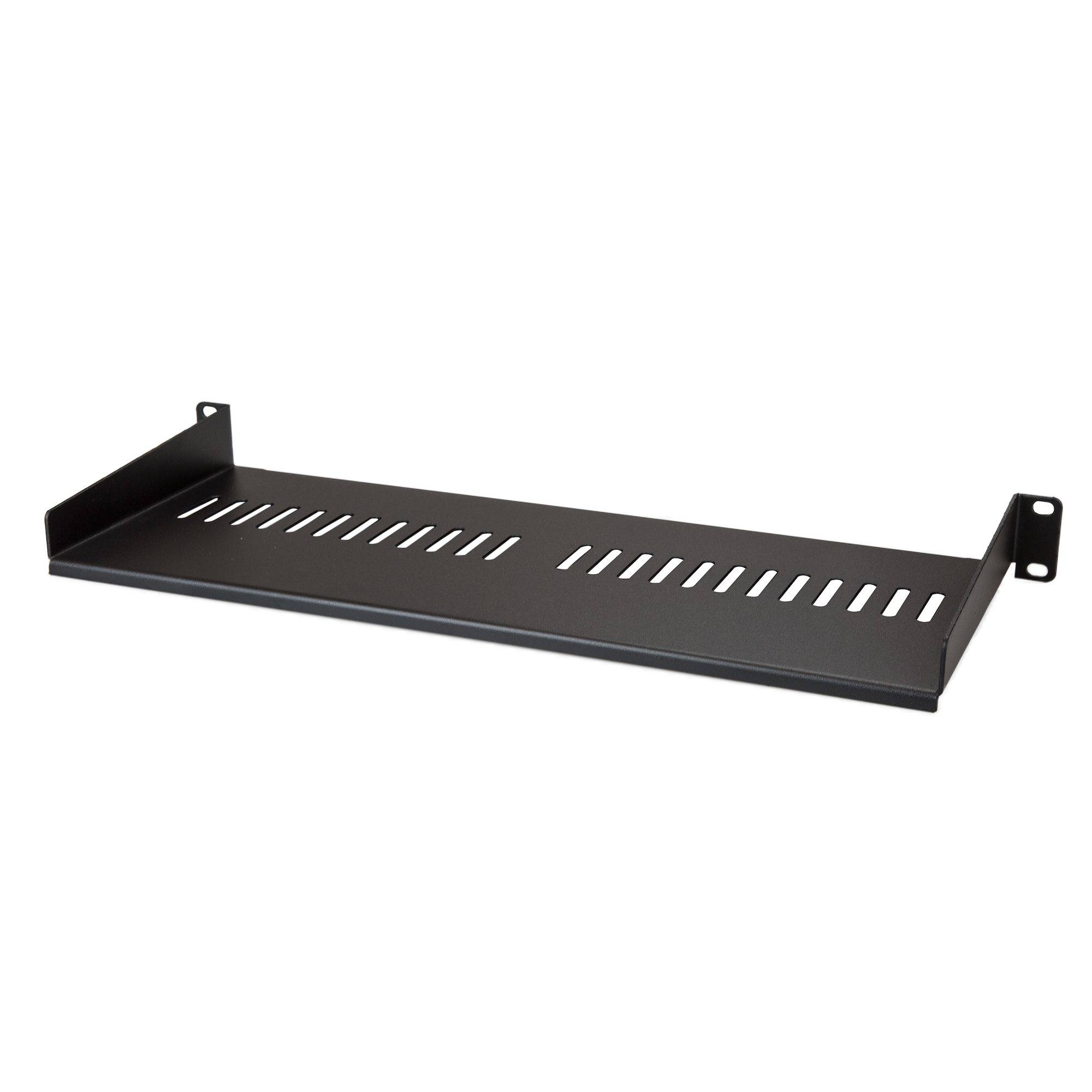 Rca Informatique - image du produit : 1U VENTED RACK SHELF - 7IN 177.8 MM DEEP 1U SHELF - VENTED