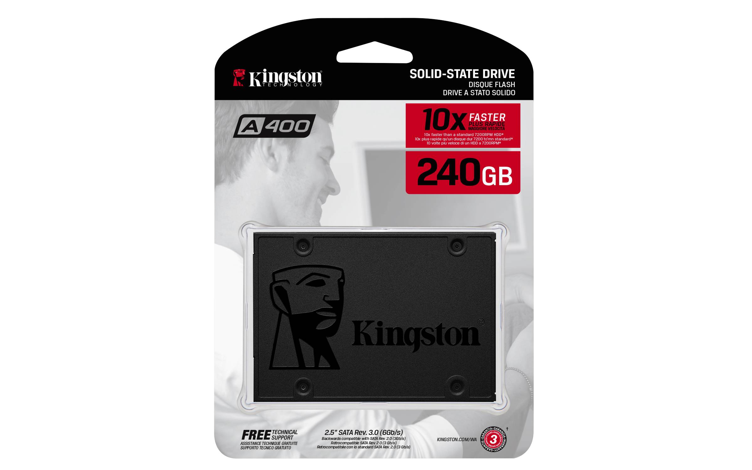 Rca Informatique - image du produit : 240GB A400 SATA3 2.5 SSD 7MM .