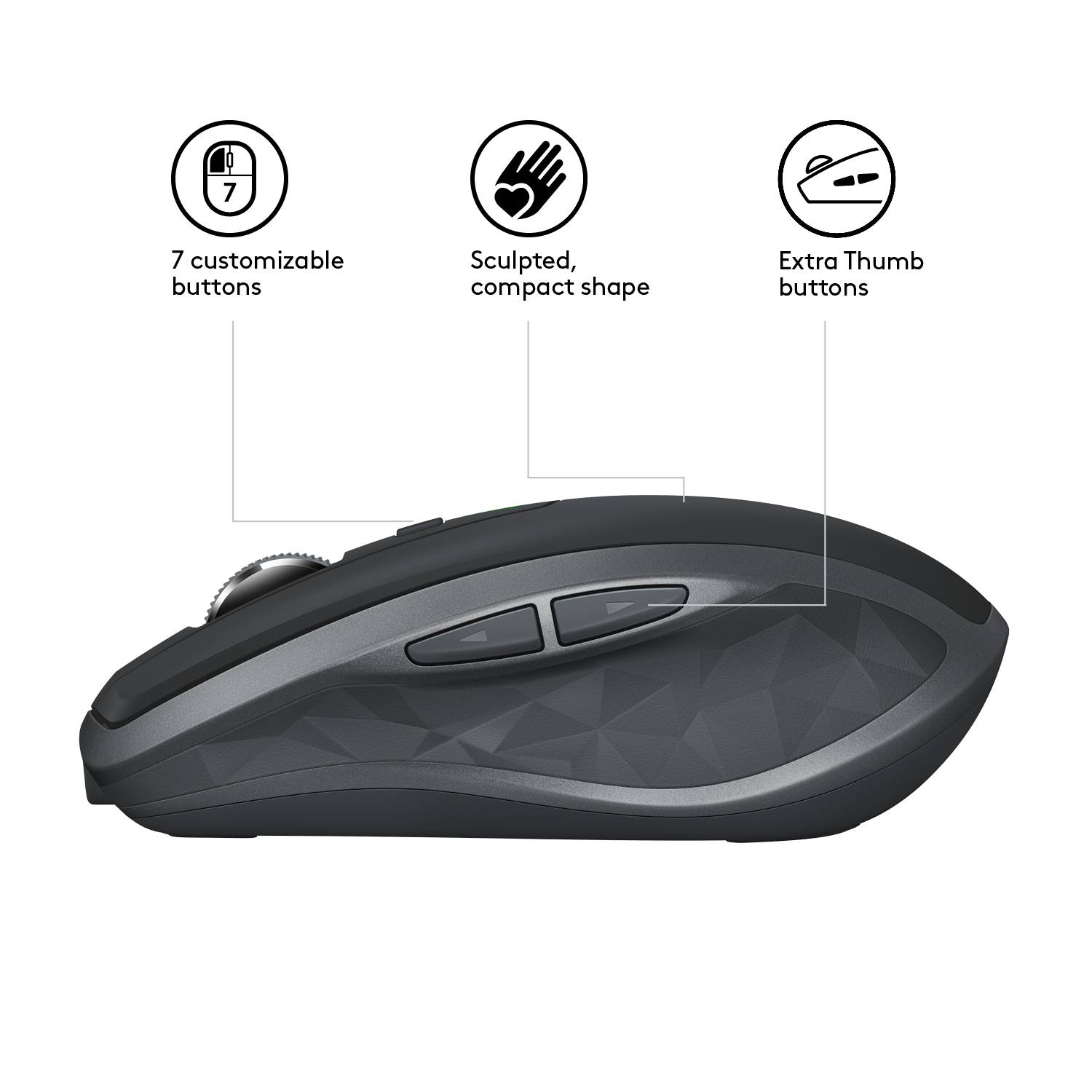 Rca Informatique - image du produit : MX ANYWHERE 2S WRLSMOBILE MOUSE GRAPHITE - EMEA