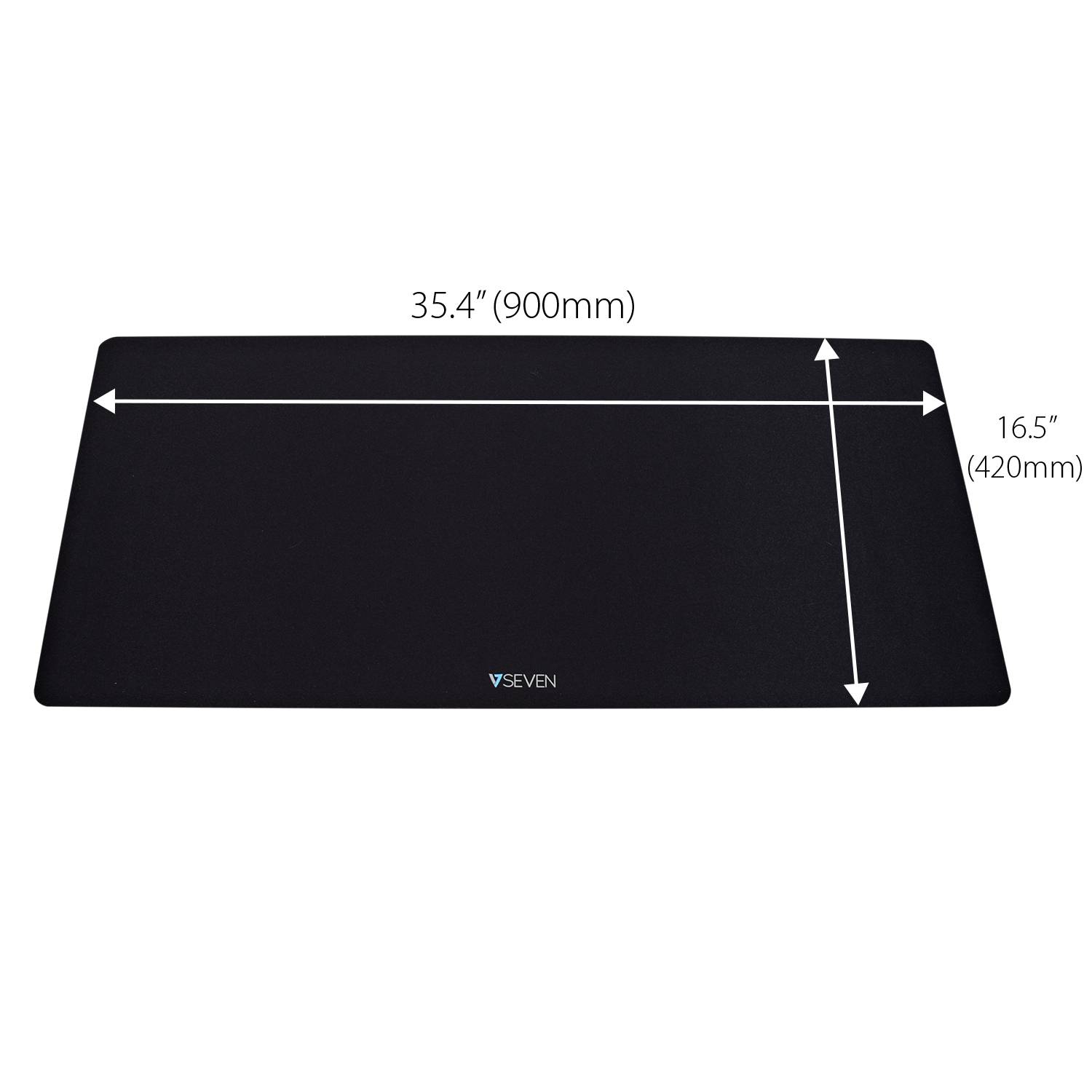 Rca Informatique - image du produit : ANTIMICROBIAL DESK MAT MOUSEPAD BLACK 35.4 X 16.5IN (90 X 42 CM)