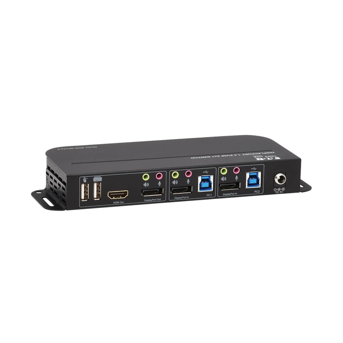 Rca Informatique - image du produit : 2PT DISPLAYPORT/USB KVM SWITCH 4K HDR HDCP DP USB SHARE USB3.0