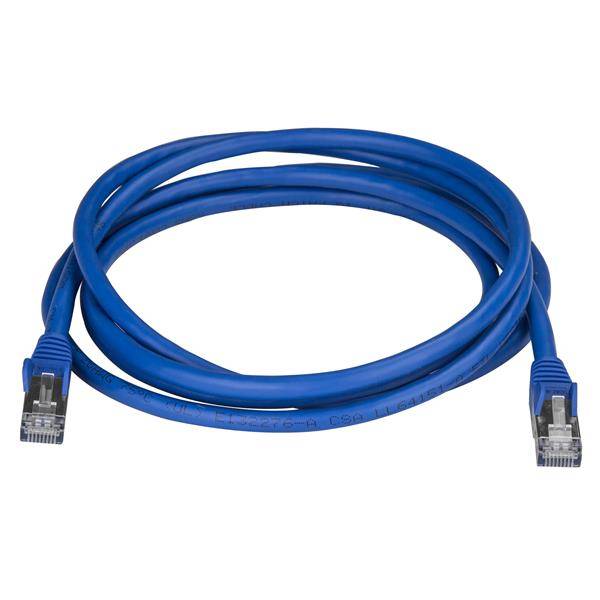 Rca Informatique - image du produit : 2M CAT6A PATCH CABLE - BLUE CAT 6A NETWORK CABLE - STP