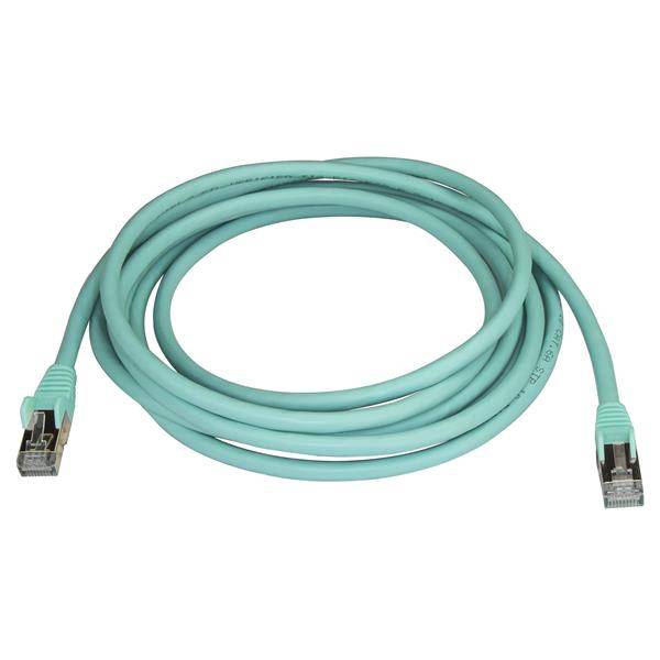 Rca Informatique - image du produit : 3M CAT6A PATCH CABLE - AQUA CAT 6A NETWORK CABLE - STP