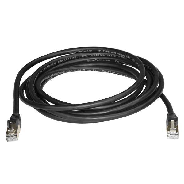 Rca Informatique - image du produit : 3M CAT6A PATCH CABLE - BLACK CAT 6A NETWORK CABLE - STP