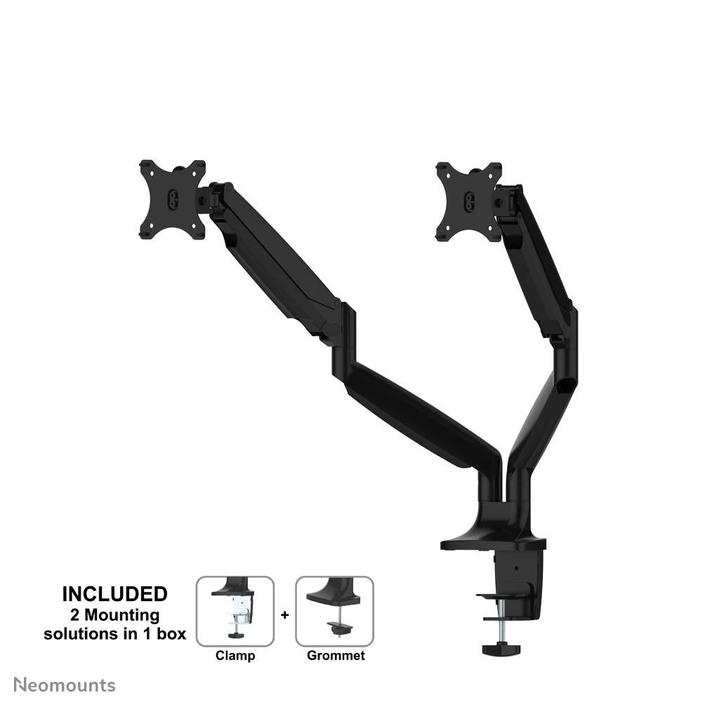 Rca Informatique - image du produit : DESK MOUNT DUAL 10-32IN CLMP/GROMET VESA75X75TO100X100