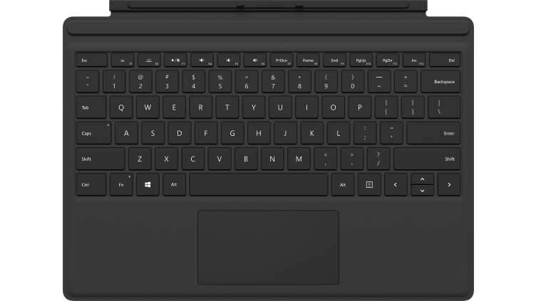 Rca Informatique - Image du produit : SURFACE ACC TYPECOVER PRO BLACK - GERMAN