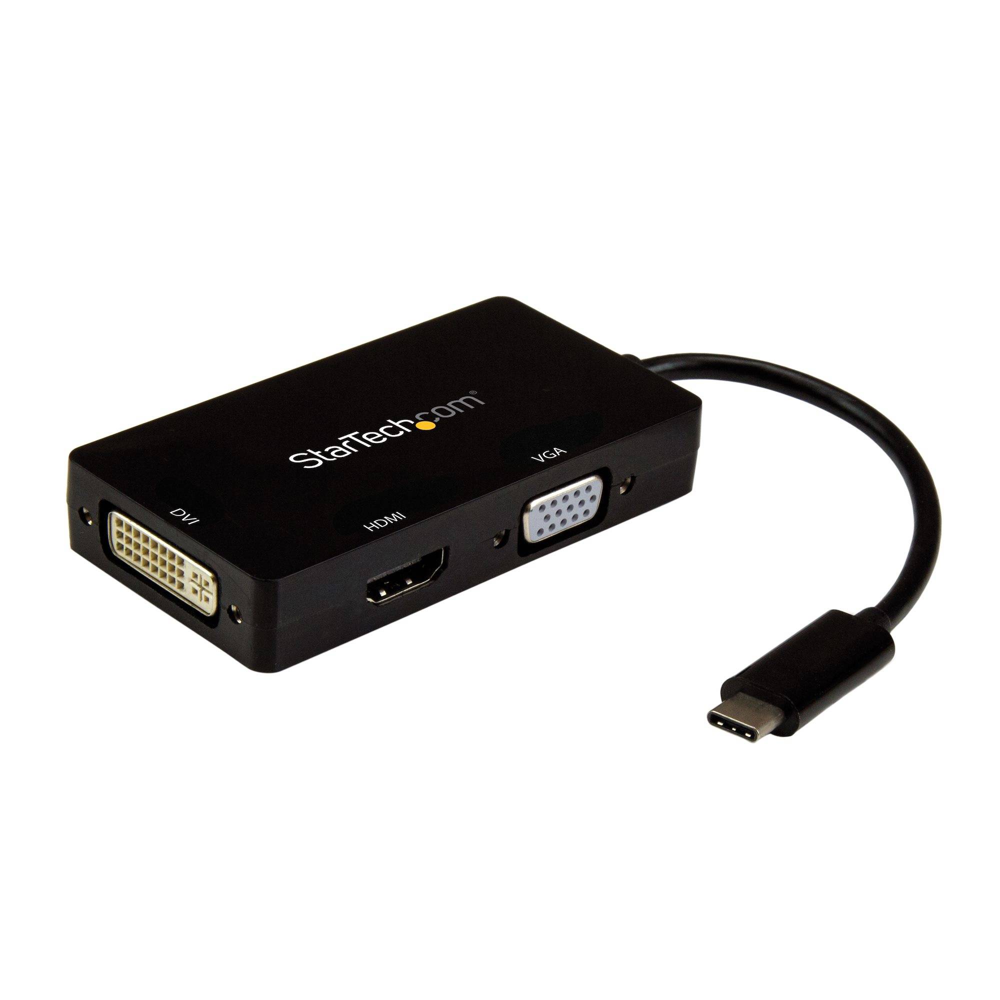 Rca Informatique - image du produit : 3-IN-1 VIDEO CONVERTER - USB TYPE C TO VGA DVI OR HDMI - 4K