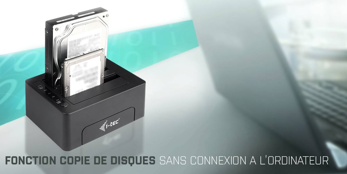 Rca Informatique - image du produit : I-TEC USB 3.0 SATA HDD DOCK SATA HDD DOCK W/ CLONE FUNCTION