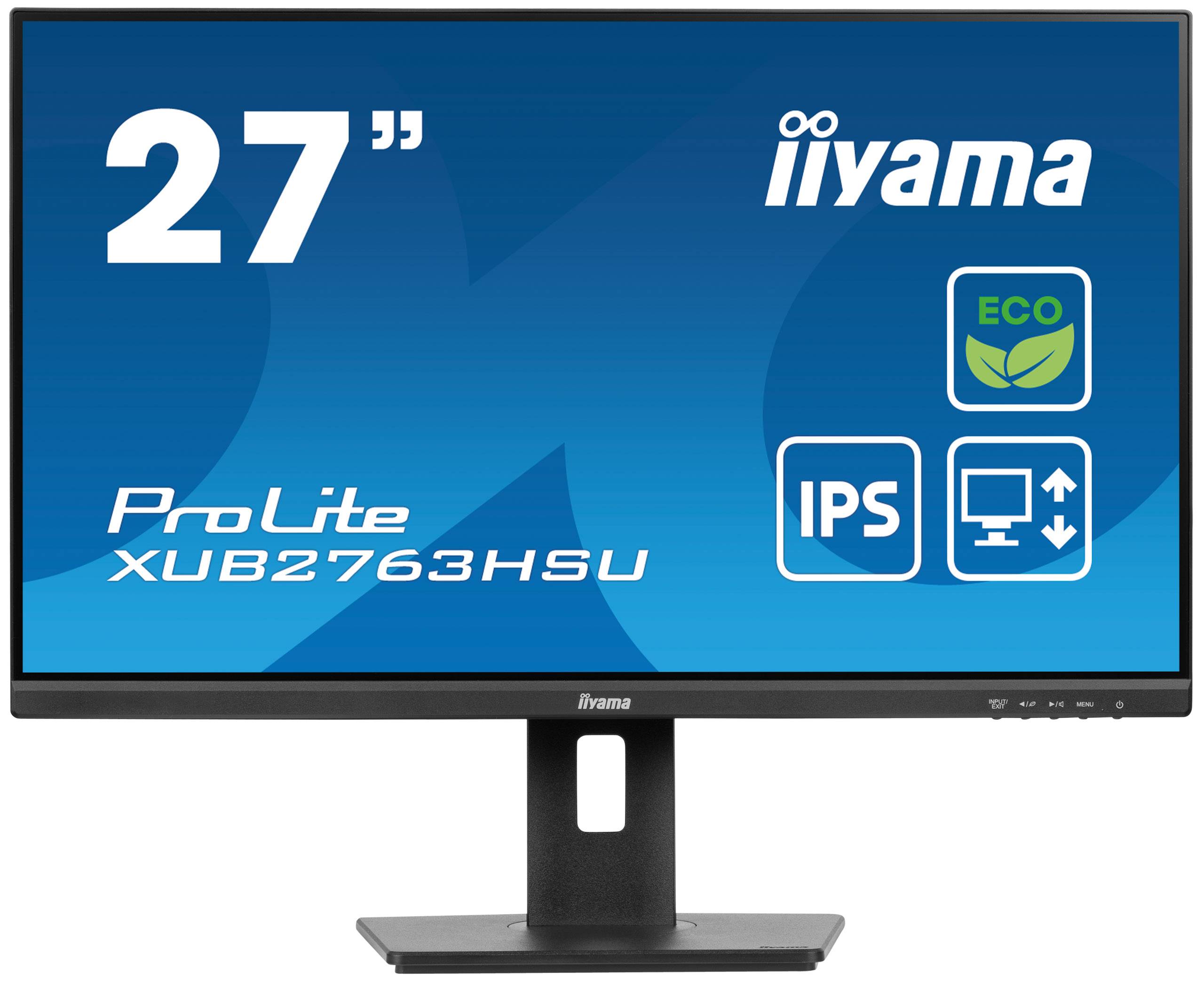 Rca Informatique - Image du produit : XUB2763HSU-B1 27IN IPS FHD 250CD/3MS/HDMI/DP/2USB/HAS