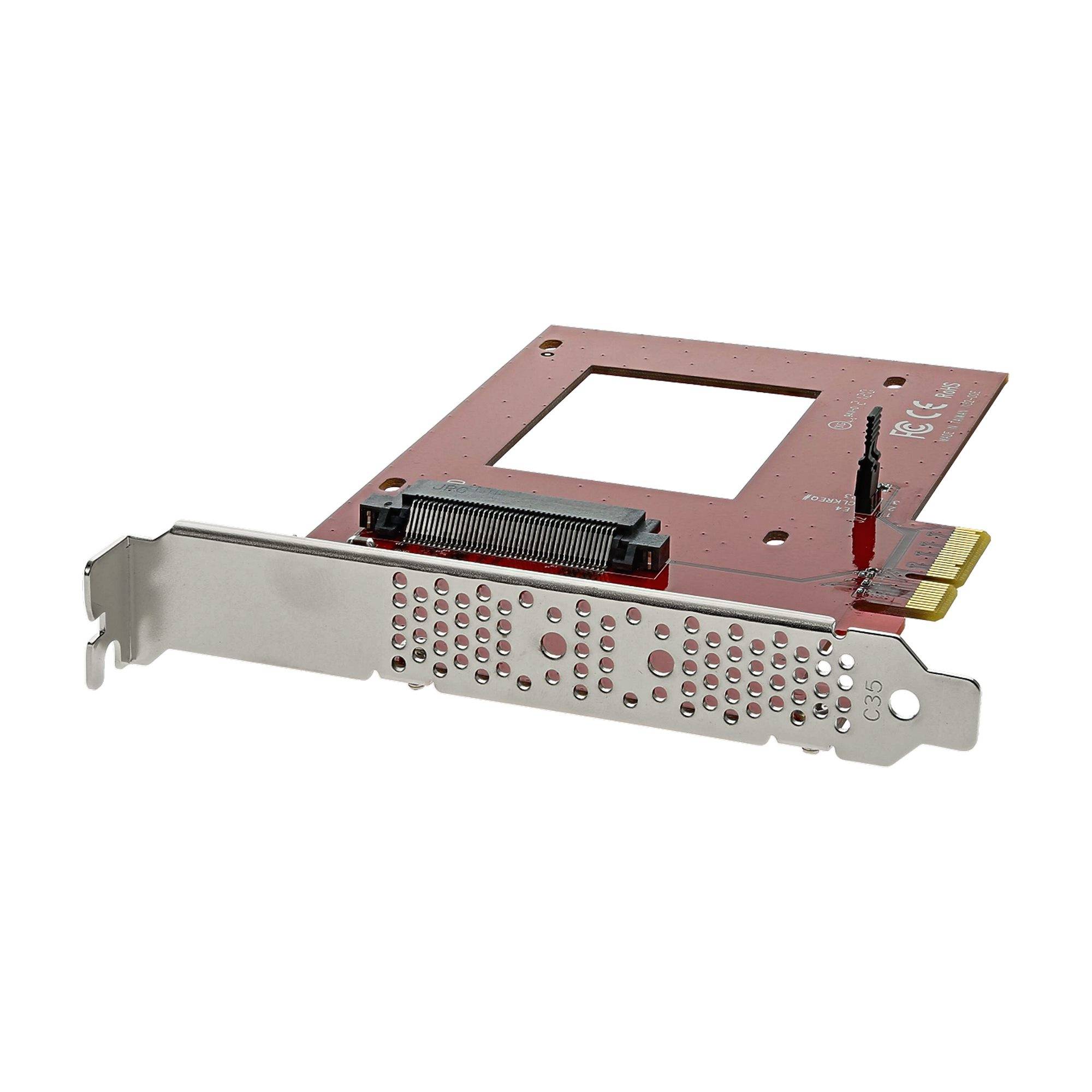 Rca Informatique - Image du produit : NVME PCIE ADAPTER - 2.5IN U.2 SSD SFF-8639 - X4 PCIE 3.0