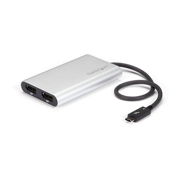 Rca Informatique - Image du produit : THUNDERBOLT 3 TO DUAL DP ADAPTER - 4K60 - WINDOWS AND MAC