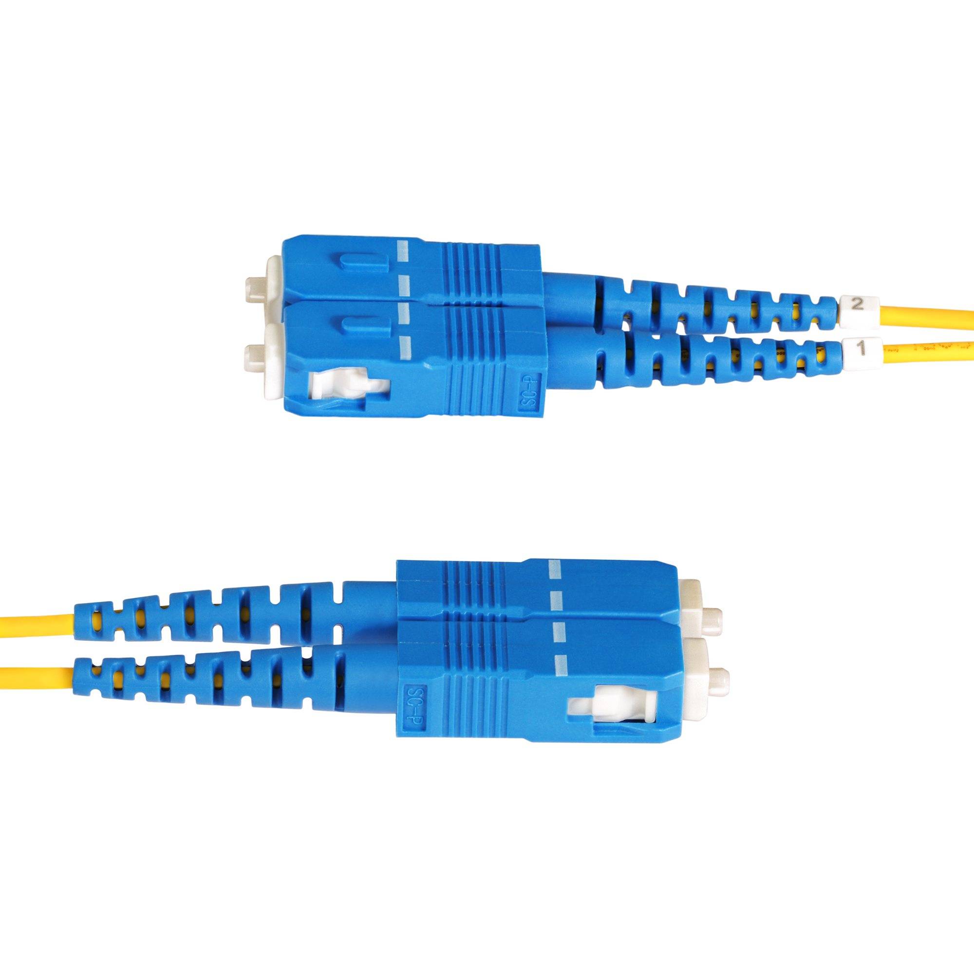 Rca Informatique - image du produit : LC/SC SINGLE MODE FIBER CABLE OS2/UPC/DUPLEX/LSZH