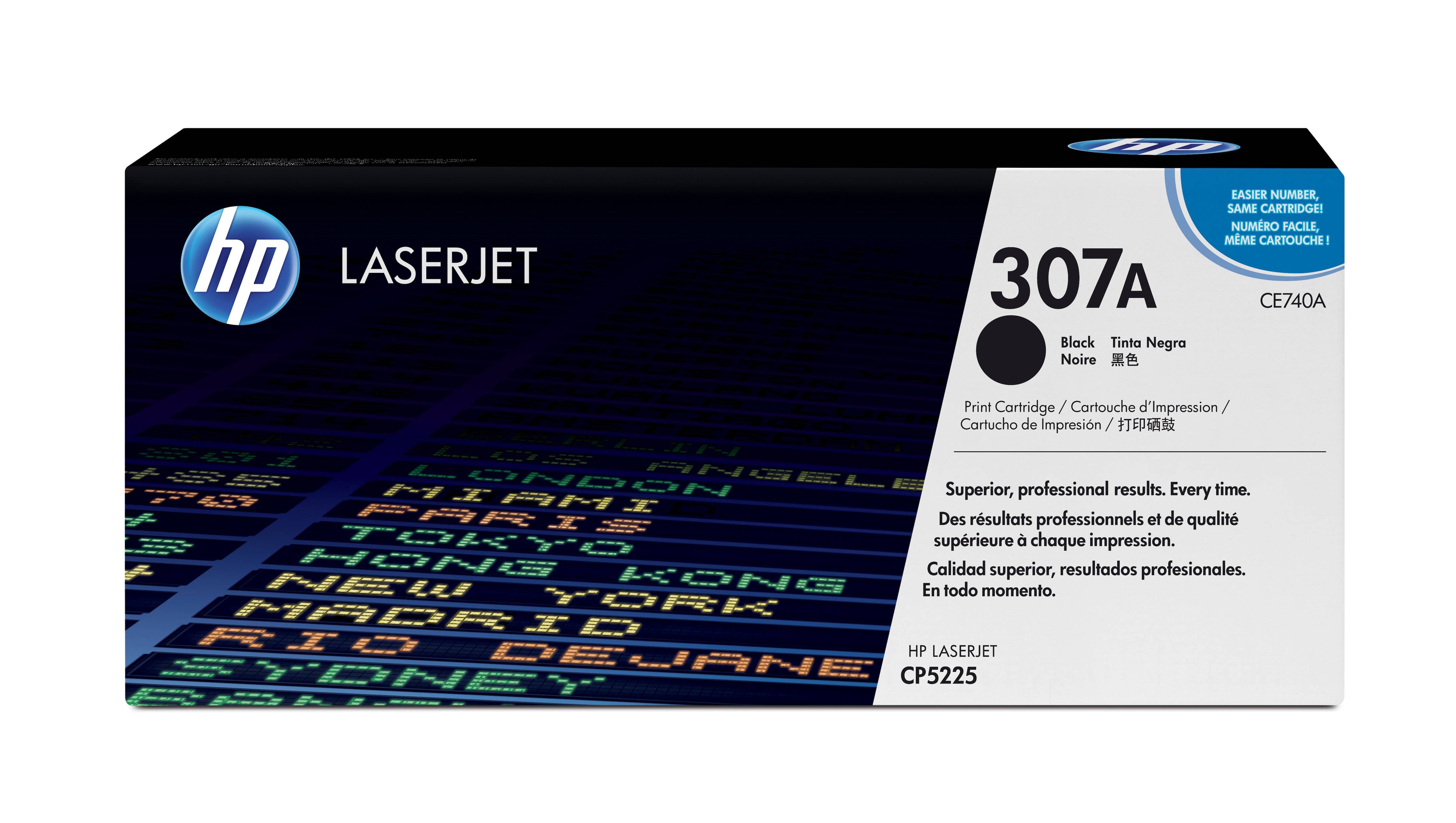 Rca Informatique - Image du produit : TONER CARTRIDGE 307A BLACK CE740A HP COLOR LASERJET