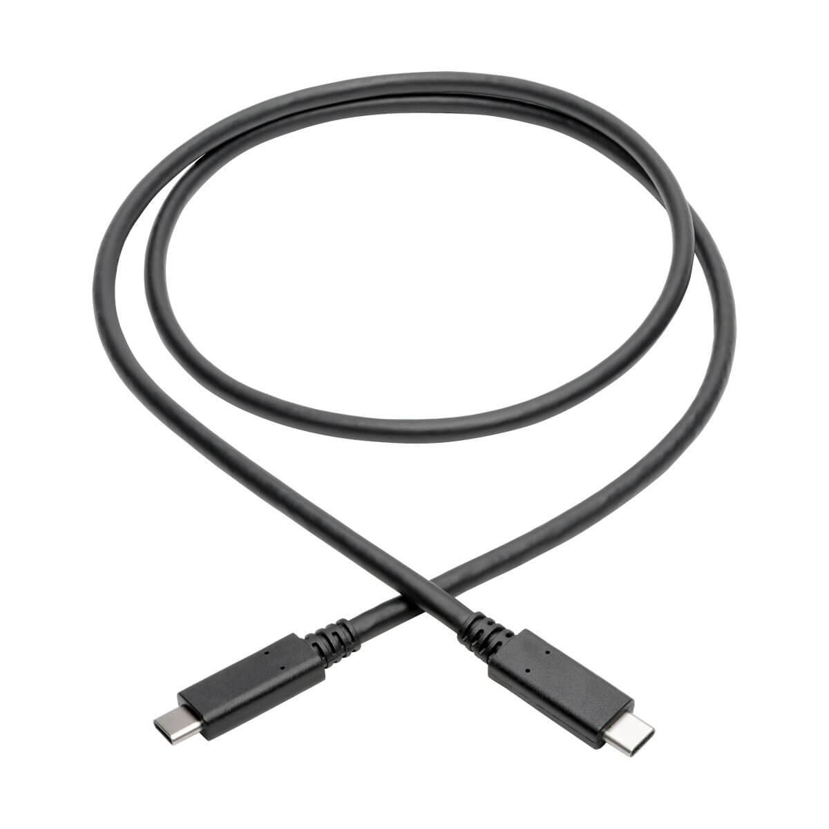 Rca Informatique - image du produit : USB 3.1 USB-C TO USB-C CABLE M/M 10GBPS 5A RATING 0.91M