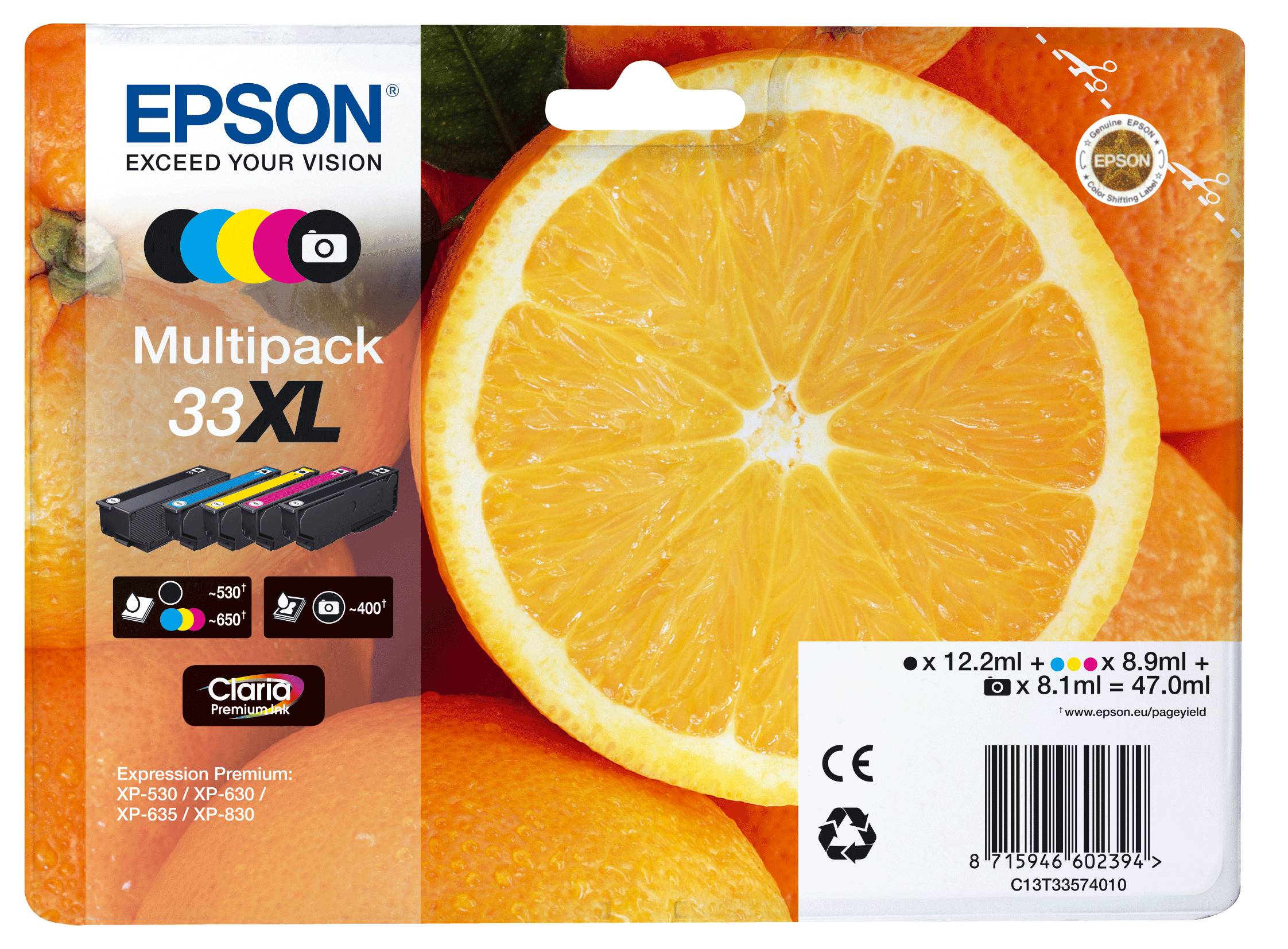 Rca Informatique - Image du produit : 33 XL 5-COLOURS MULTIPACK .