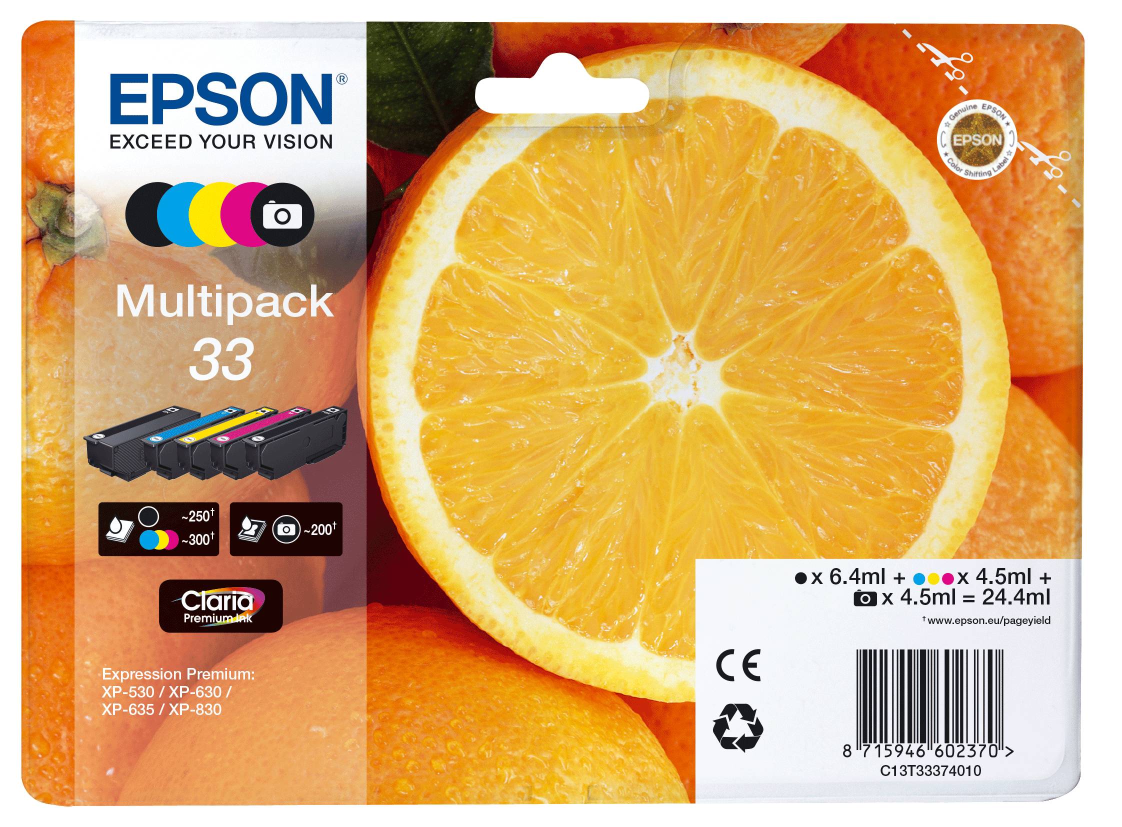 Rca Informatique - Image du produit : 33 5-COLOURS MULTIPACK .